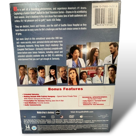 Grey’s Anatomy SET Season 1 Season 2 Season 3 - Picture 8 of 10